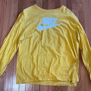 Nike Athletic Cut Yellow Tee